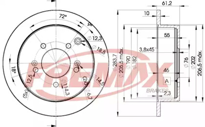 Тормозной диск (FREMAX: BD-2907)