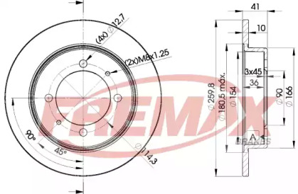 Тормозной диск (FREMAX: BD-2940)