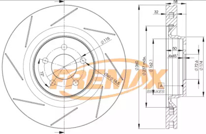 Тормозной диск (FREMAX: BD-3063)