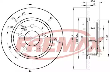 Тормозной диск (FREMAX: BD-3115)