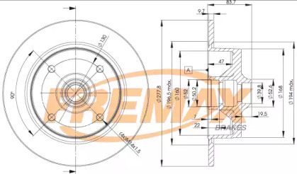 Тормозной диск (FREMAX: BD-3170)