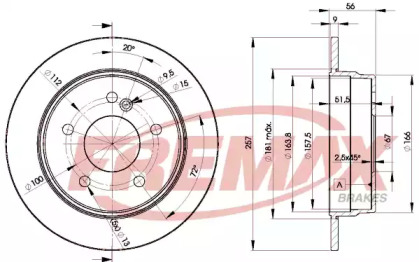 Тормозной диск (FREMAX: BD-3181)