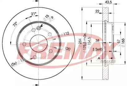 Тормозной диск (FREMAX: BD-3182)