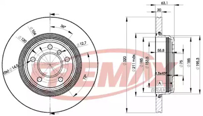 Тормозной диск (FREMAX: BD-3215)