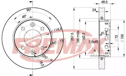 Тормозной диск (FREMAX: BD-3248)