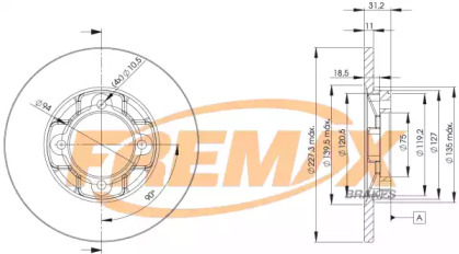 Тормозной диск (FREMAX: BD-3251)