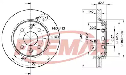 Тормозной диск (FREMAX: BD-3253)