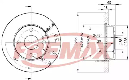 Тормозной диск (FREMAX: BD-3254)