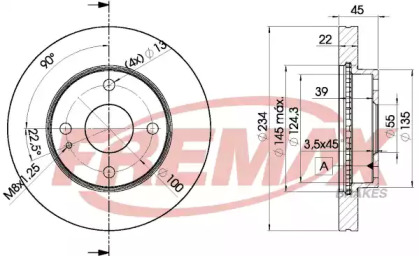 Тормозной диск (FREMAX: BD-3255)