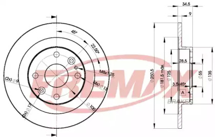 Тормозной диск (FREMAX: BD-3257)