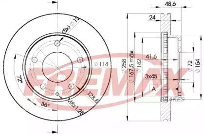 Тормозной диск (FREMAX: BD-3258)