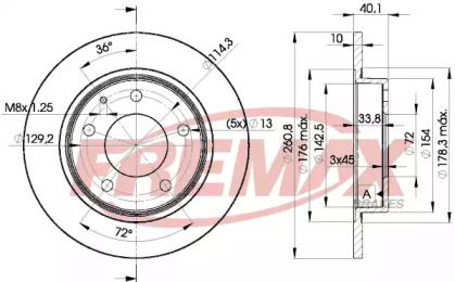 Тормозной диск (FREMAX: BD-3259)