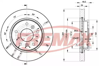 Тормозной диск (FREMAX: BD-3260)