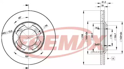 Тормозной диск (FREMAX: BD-3261)