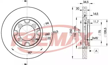 Тормозной диск (FREMAX: BD-3263)