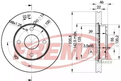 Тормозной диск (FREMAX: BD-3265)