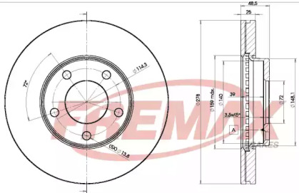 Тормозной диск (FREMAX: BD-3272)