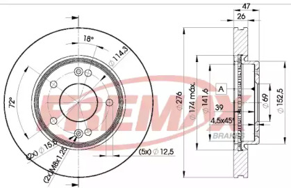 Тормозной диск (FREMAX: BD-3290)