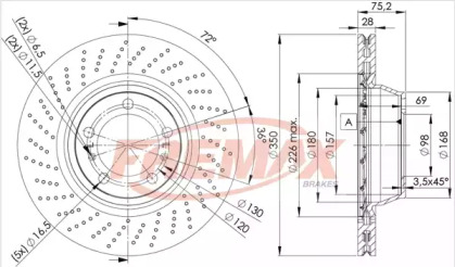 Тормозной диск (FREMAX: BD-3318)