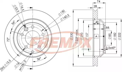 Тормозной диск (FREMAX: BD-3328)