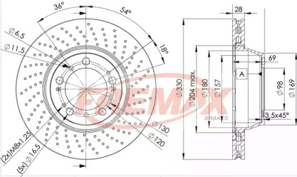 Тормозной диск (FREMAX: BD-3351)