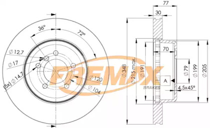 Тормозной диск (FREMAX: BD-3402)