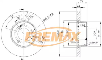 Тормозной диск (FREMAX: BD-3405)