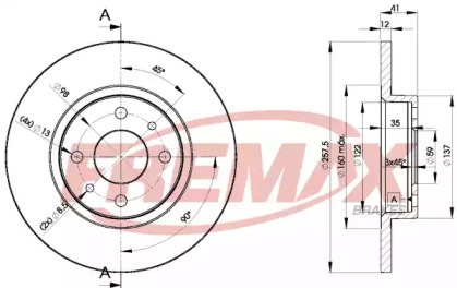 Тормозной диск (FREMAX: BD-3466)