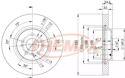 Тормозной диск (FREMAX: BD-3507)