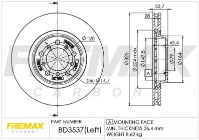 Тормозной диск (FREMAX: BD-3537)