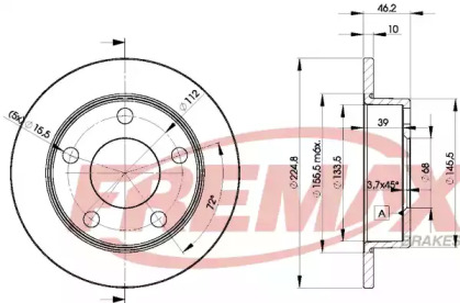 Тормозной диск (FREMAX: BD-3634)