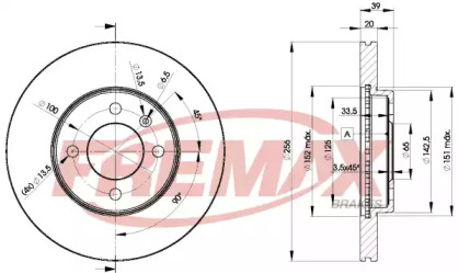 Тормозной диск (FREMAX: BD-3790)