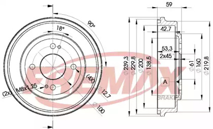 Тормозный барабан (FREMAX: BD-3901)