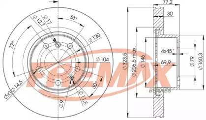 Тормозной диск (FREMAX: BD-4035)