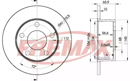 Тормозной диск (FREMAX: BD-4060)