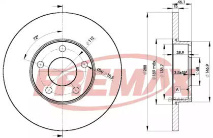 Тормозной диск (FREMAX: BD-4061)