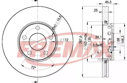 Тормозной диск (FREMAX: BD-4063)