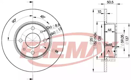 Тормозной диск (FREMAX: BD-4070)