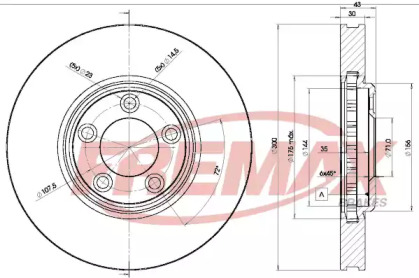 Тормозной диск (FREMAX: BD-4088)