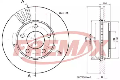 Тормозной диск (FREMAX: BD-4093)