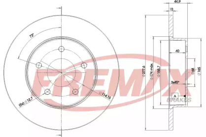 Тормозной диск (FREMAX: BD-4101)