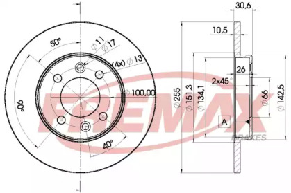 Тормозной диск (FREMAX: BD-4192)