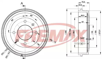 Тормозный барабан (FREMAX: BD-4217)