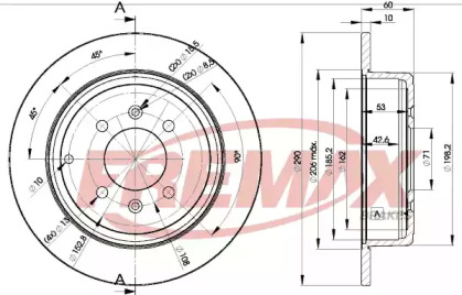 Тормозной диск (FREMAX: BD-4250)