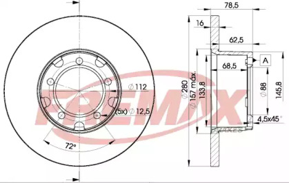 Тормозной диск (FREMAX: BD-4280)