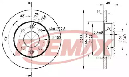 Тормозной диск (FREMAX: BD-4286)