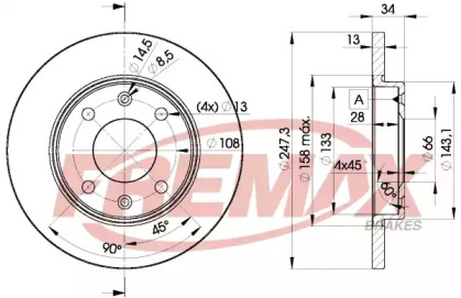 Тормозной диск (FREMAX: BD-4298)