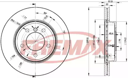 Тормозной диск (FREMAX: BD-4539)