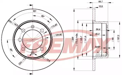 Тормозной диск (FREMAX: BD-4575)