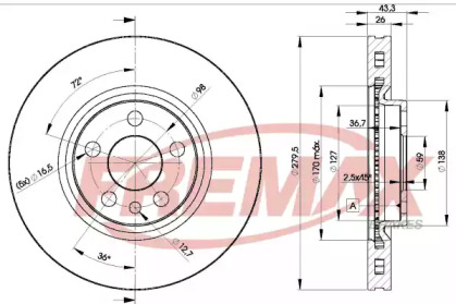 Тормозной диск (FREMAX: BD-4620)